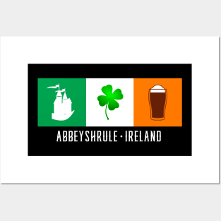 Abbeyshrule Ireland, Gaelic - Irish Flag Posters and Art